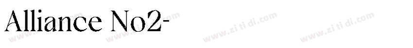 Alliance No2字体转换